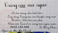 Thầy cô luyện viết chữ đẹp giỏi nhất Hà Nội - gần tiểu học Phương Liệt - quận Thanh Xuân